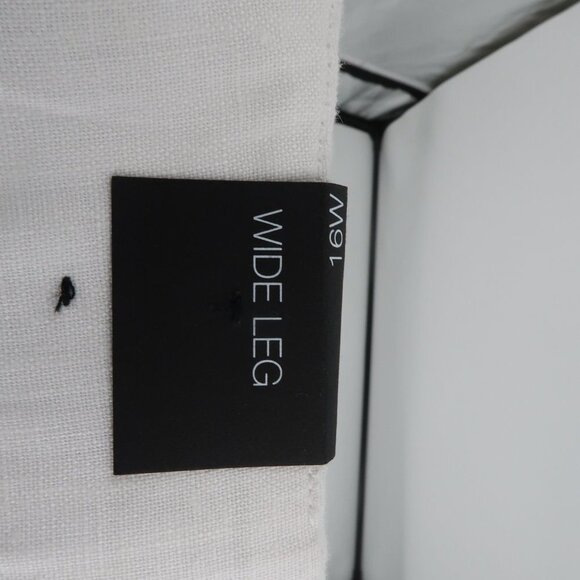 INC International Concepts Global Escape Bright White Wide Leg Pants 16W… - Picture 4 of 9